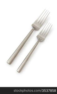 Table utensils isolated on the white