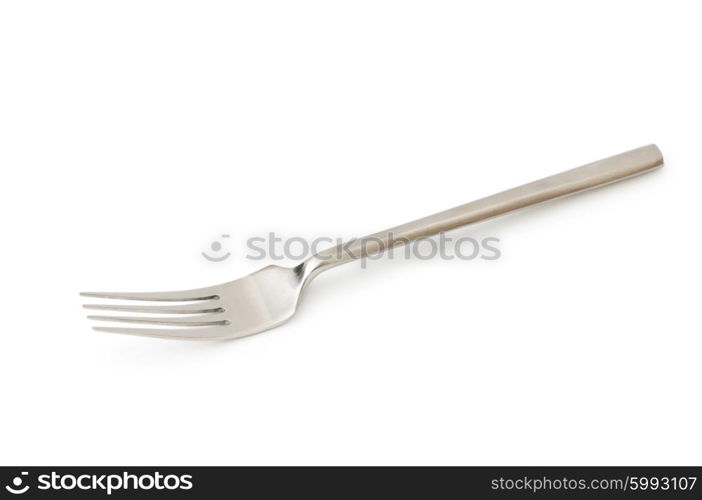 Table utensils isolated on the white