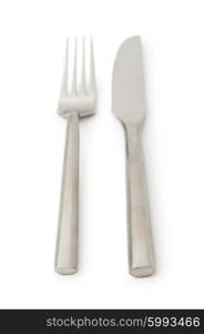 Table utensils isolated on the white