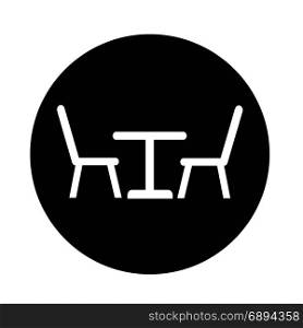 Table with chairs icon
