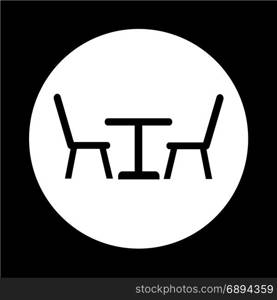 Table with chairs icon