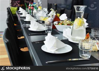 table with food and drink&#xA;