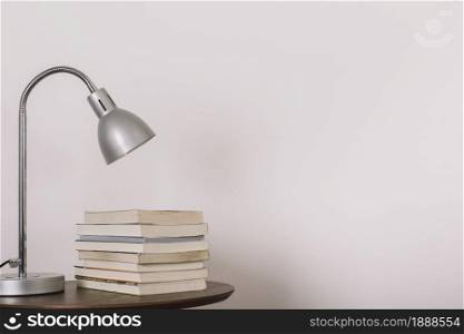 table with lamp books. Resolution and high quality beautiful photo. table with lamp books. High quality and resolution beautiful photo concept