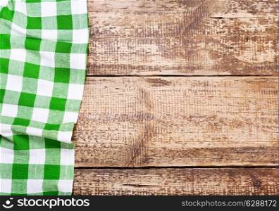 tablecloth on old wooden table