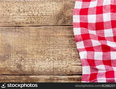 tablecloth on old wooden table