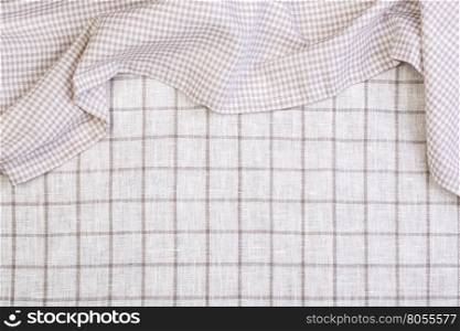 tablecloth on tablecloth background,crumpled fabric background