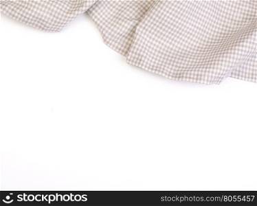 tablecloth on white background,crumpled fabric background&#xA;