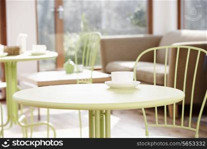 Tables And Chair In Empty Cafe