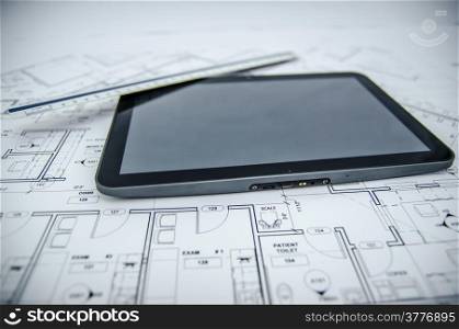 tablet and architectural construction design document tools