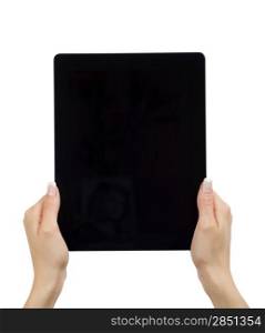 tablet computer in a hands