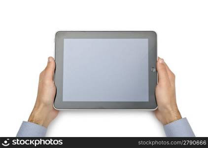 Tablet computer isolated on the white