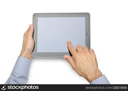 Tablet computer isolated on the white