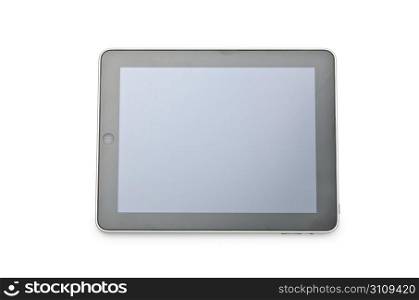 Tablet computer isolated on the white