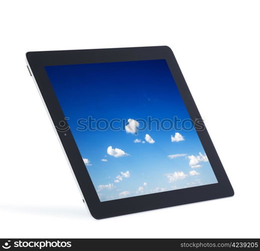 tablet computer isolated on white