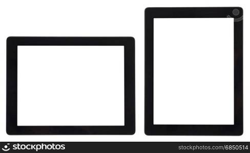 tablet computer isolated on white