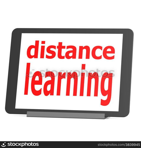 Tablet distance learning