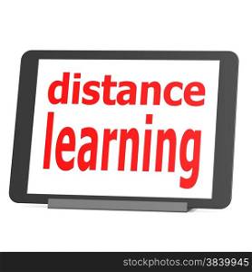 Tablet distance learning