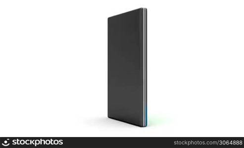 Tablet / E-book reader rotates on white background