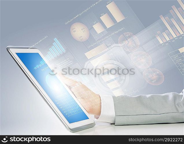 Tablet pc in hand