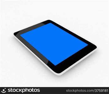 tablet pc on a white background