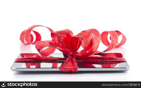 Tablet pc with Christmas decoration