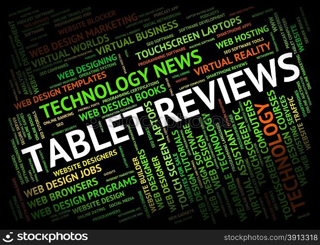 Tablet Review Representing Inspection Communication And Computers