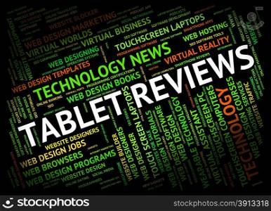 Tablet Review Representing Inspection Communication And Computers