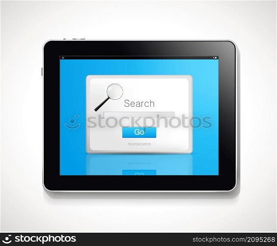 Tablet - search concept