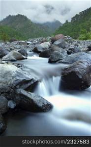 Taburiente River, Caldera de Taburiente National Park, Biosphere Reserve, ZEPA, LIC, La Palma, Canary Islands, Spain, Europe