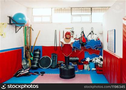 Taekwondo training material in dojo