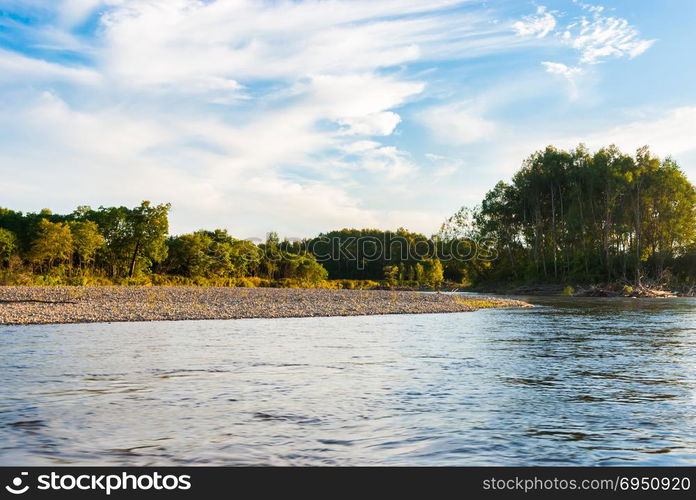 Taiga river in the far East of Russia.