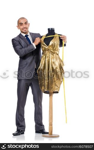 Tailor isolated on the white background