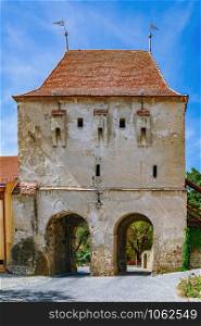 Tailors Tower - second gateway into the Citadel of Sighisoara., Romania. Tailors Tower in Sighisoara