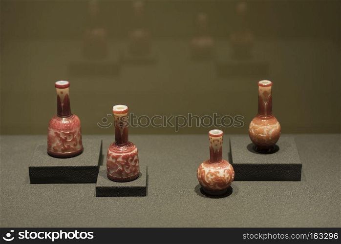 TAIPEI, TAIWAN - December 14 : Antiques are displayed in Taipei&rsquo;s National Palace Museum on December 14, 2016 in Taipei, Taiwan, Asia.