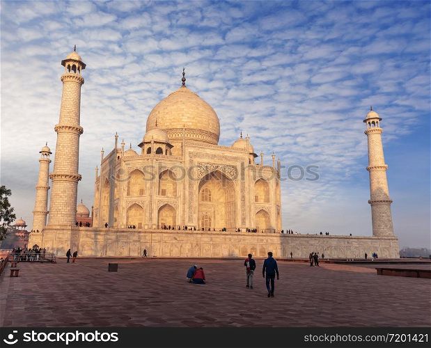Taj Mahal eastern view in Agra, Uttar Pradesh, India.. Taj Mahal eastern view, Agra, Uttar Pradesh, India