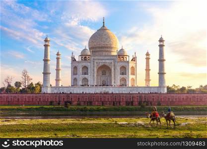 Taj Mahal, exotic India sight, Agra city.. Taj Mahal, exotic India sight, Agra city
