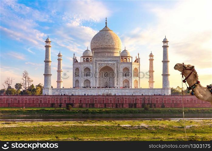Taj Mahal, exotic place of India, Agra.