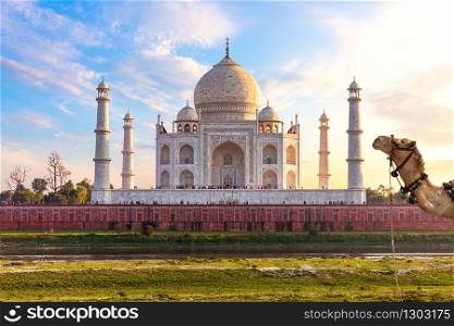 Taj Mahal, exotic place of India, Agra.