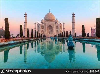 Taj Mahal, famous sight of India, Agra.. Taj Mahal, famous sight of India, Agra