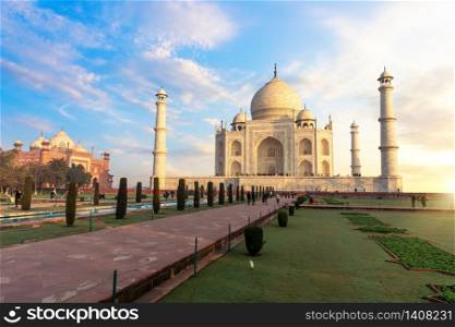Taj Mahal in India, the main place of visit.