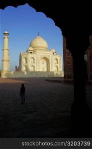 Taj Mahal seen through an archway, Agra, Uttar Pradesh, India