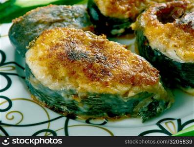 Takoz Palamut - Fried fish. Turkish cuisine