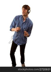 Tall Hipster with Headphones