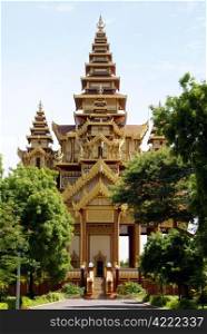 Tall pagoda in OLd Bagan, Myanmar, Burma
