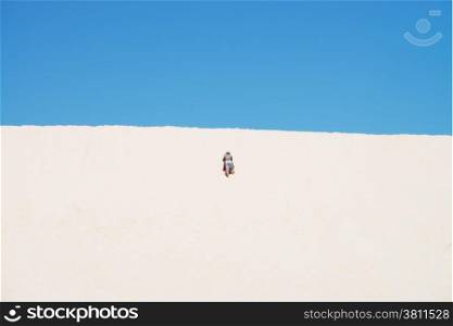 Tall sand dunes in Little Sahara, Kangaroo Island, South Australia