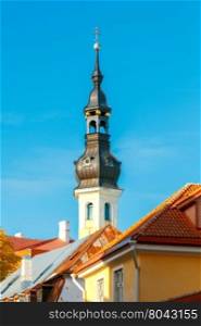 Tallinn. The Dome Cathedral.. Church of St. Mary the Virgin is a cathedral located at Toompea Hill in Tallinn.