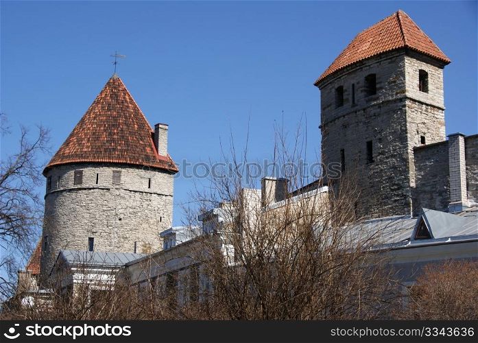 Tallinn, towers and walls of old city