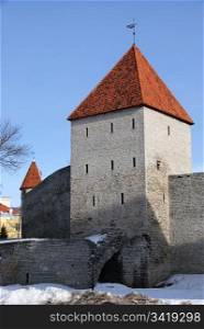 Tallinn, towers and walls of old city