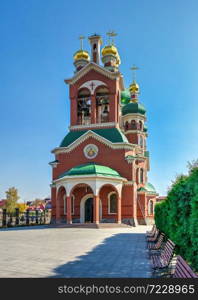 Talne, Ukraine 10.19.2019. Ukrainian Orthodox St Peter and Paul Church of the Kyiv Patriarchate in Talne, Ukraine. Ukrainian Orthodox Church in Talne, Ukraine