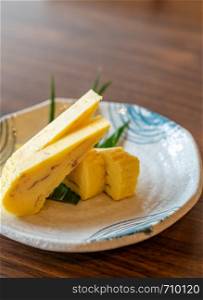Tamago yaki, Japanese grilled egg, Japanese cuisine food